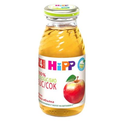 Hipp Био сок мека Ябълка 4м+