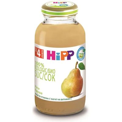 Hipp Био сок от Kруши 4м+