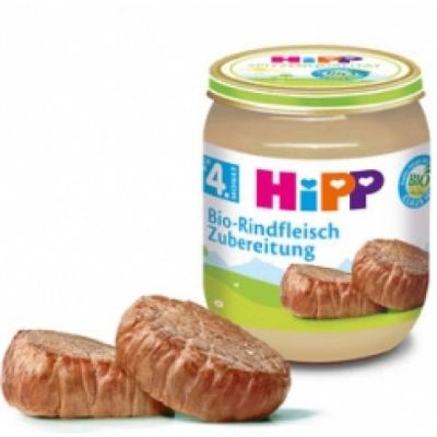 Hipp заготовка от Телешко месо Био пюре 4м+