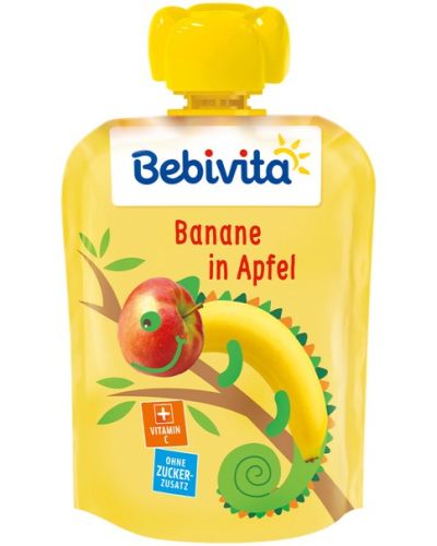 Bebivita Плодова закуска Ябълка с Банан 4м+