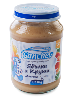Ganchev Млечна каша с Ябълки и Круши 4м+