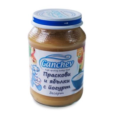 Ganchev Десерт Праскови и Ябълки с Йогурт 4M+