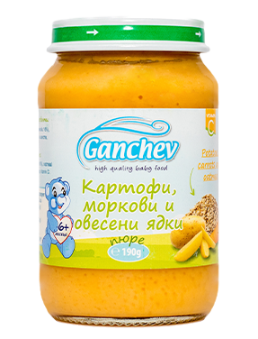 Ganchev Картофи и Моркови и Овесени ядки пюре 6м+