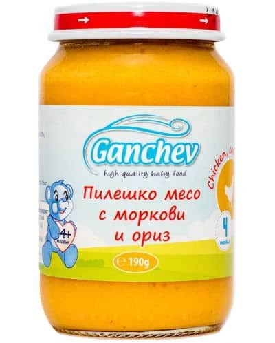 Ganchev Пилешко месо с Моркови и Ориз 4м+
