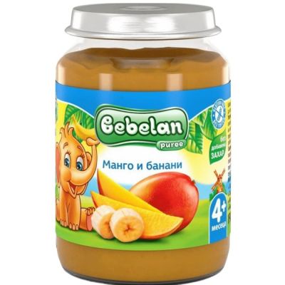 Bebelan Манго и Банани пюре 4м+