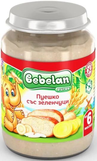 Bebelan Пуешко със Зеленчуци пюре 6м+