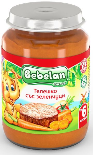 Bebelan Телешко със зеленчуци пюре 6м+
