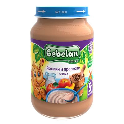 Bebelan Ябълки и Праскови с Елда пюре 5м+