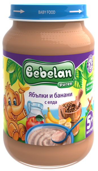 Bebelan Ябълки и Банани с Елда пюре 5м+