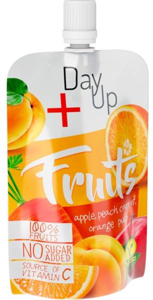 Day Up Пюре Ябълка, Праскова, Морков и Портокал пауч