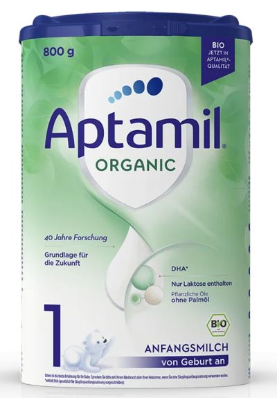 Aptamil Organic 1 Био адаптирано мляко за кърмачета 0-6M 800 гр