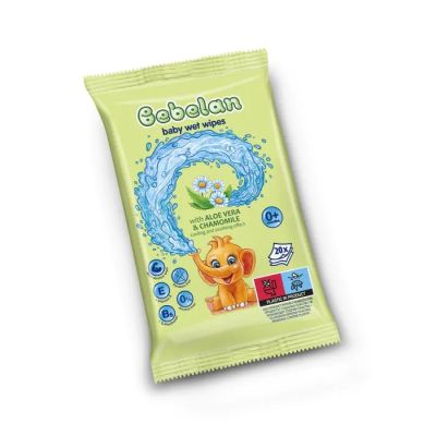Bebelan Бебешки мокри кърпи с Алое вера и Лайка 20 бр