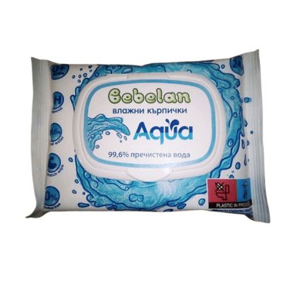 Bebelan Aqua Бебешки мокри кърпи с 99.6 % вода 24 бр