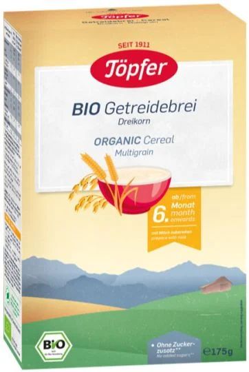 Topfer Bio Безмлечна каша с 3 вида зърна 6м+