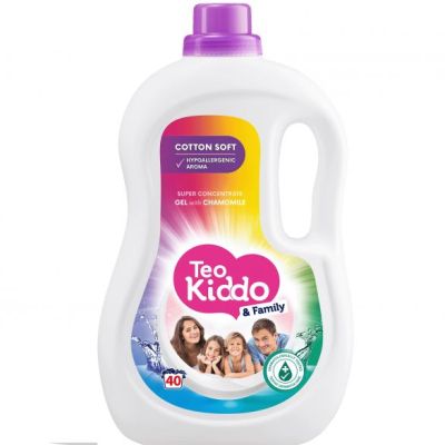 TEO KIDDO COTTON SOFT Течен перилен препарат Лайка 2,2 л