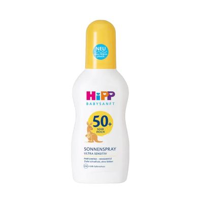 Hipp Baby Слънцезащитен спрей за бебета за чувствителна кожа SPF50+ 0м+