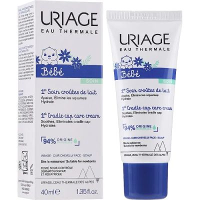 Uriage Bebe 1er Успокояващ регулиращ крем за бебета и деца при крусти 0м+