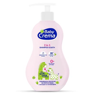Baby Crema измиващ гел Алое Вера  400 мл