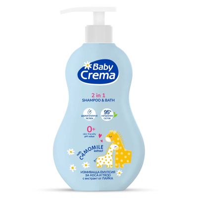 Baby Crema измиващ гел с екстракт от Лайка 400 мл