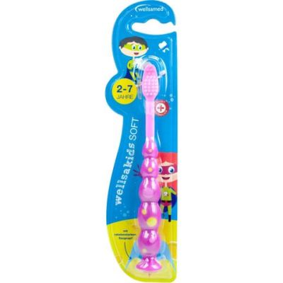 Wellsamed Детска четка за зъби Розов за деца от 2 - 7 г 
