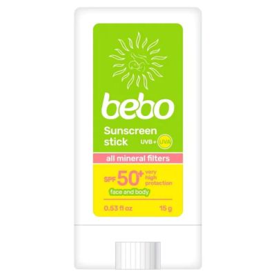 Бебо Слънцезащитен минерален стик SPF50+ 0м+