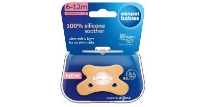 Canpol babies силиконова симетрична залъгалка за бебета 6-12 м оранжев