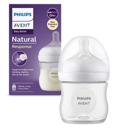 Avent Natural Response шише с биберон 0м+ 125 мл