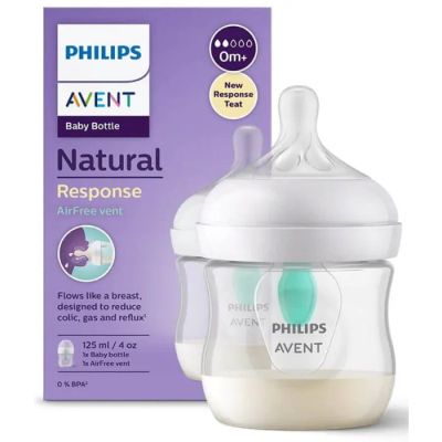 Avent Natural Response AirFree шише с биберон 0м+ 125 мл