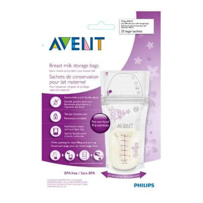 Philips Avent торбички за съхранение на кърма 180 мл 25 бр