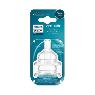 Avent Philips Anti-colic Биберон за хранене 1м+ 2 бр