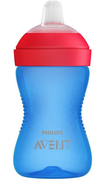 Philips Avent Чаша с мек накрайник My Grippy синя 9м+ 300 мл