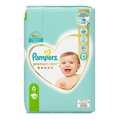 Pampers Premium Care 6 размер пелени 38 бр