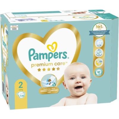 Pampers Premium Care 2 размер пелени кашон 136 бр