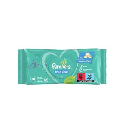 Pampers Fresh Clean бебешки мокри кърпички 80 бр