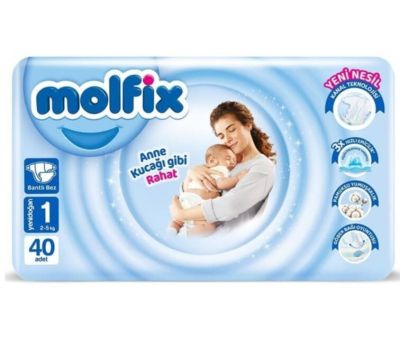 Molfix пелени размер 1 Newborn 40 бр 