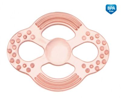 Canpol прозрачна чесалка за зъби оранжева 3м+