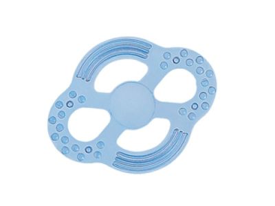 Canpol прозрачна чесалка за зъби синя 3м+