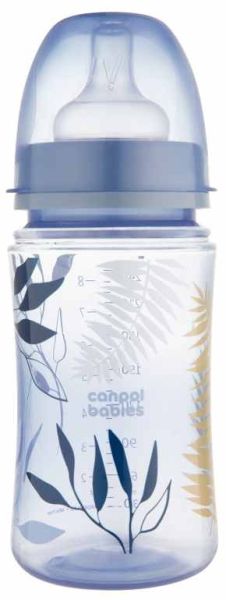 Canpol Anti-colic шише с широк накрайник синьо 3м+ 240 мл