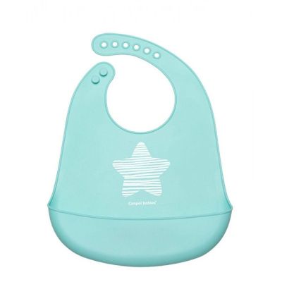 Canpol силиконов лигавник син 4м+