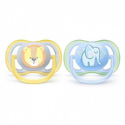 Avent Ultra Air залъгалка лъв и слон 0-6м 2 бр