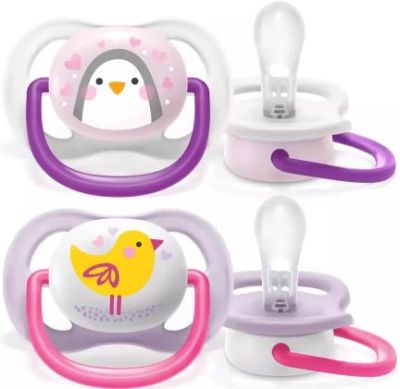 Philips Avent Ultra Air Animals залъгалка пингвин и птица 0-6м 2 бр