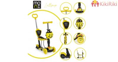 Moni Lolipop тротинетка жълт цвят 2г+