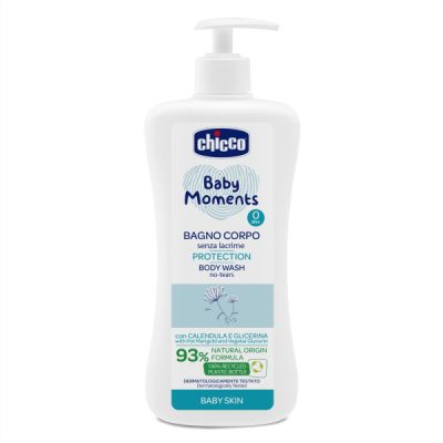 Chicco Baby Moments бебешки душ гел без сълзи 0м+ 500мл