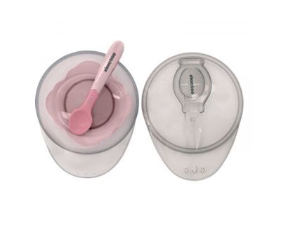 Kikkaboo купа с лъжица розов цвят 4м+