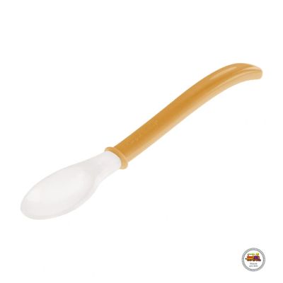 Canpol лъжица с мек връх оранжев цвят 4м+