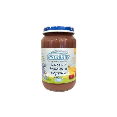 Ganchev кисел с банани и череши 4м+