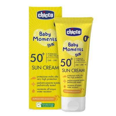 Chicco слънцезащитен крем SPF50+ 0м+