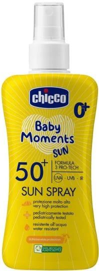Chicco слънцезащитен спрей SPF50+ 0м+