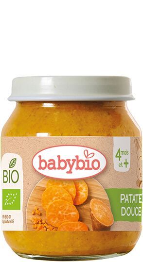 Babybio Био пюре сладък картоф 4м+