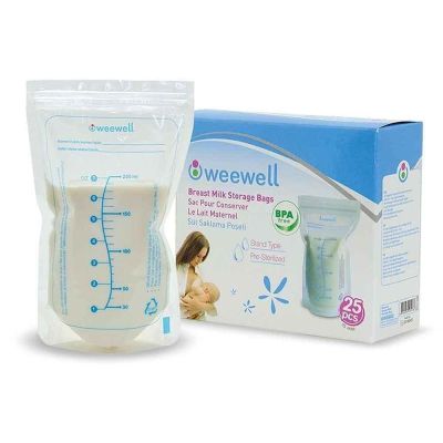 Weewell еднократни пликове за кърма 25 бр 